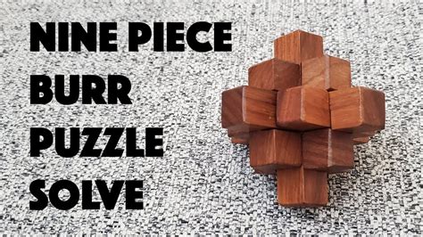 Highest level for unique notchable (has 7 holes) = 5. . 9 piece burr puzzle solution